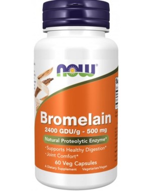 Bromelain 500 mg 60 Veg Capsules NOW Foods
