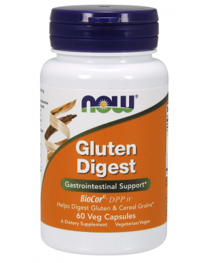 Gluten Digest 60 Veg Capsules NOW Foods 