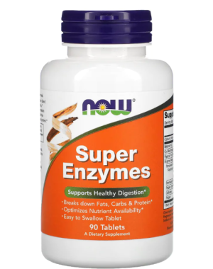 SUPER ENZYMES  90 TABS now foods