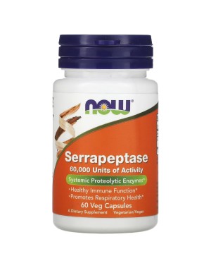 Serrapeptase, 33 mg, 60 Veg Capsules Now foods