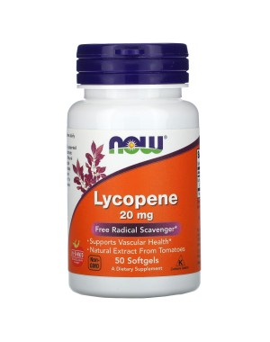 Lycopene 20 mg 50 Softgels Now foods