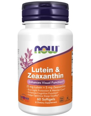 Lutein & Zeaxanthin 60 Softgels  NOW