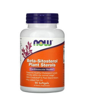 Beta-Sitosterol Plant Sterols 90 Softgels Now foods