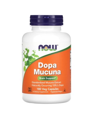 Dopa Mucuna, 180 Veg Capsules Now foods