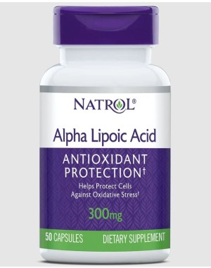 Alpha Lipoic Acid Acido alfa lipoico 300mg 50 caps NATROL