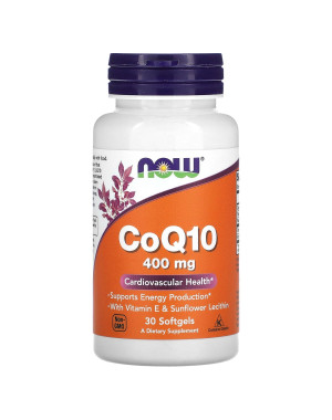 CoQ10 , 400 mg , 30 Softgels Now foods