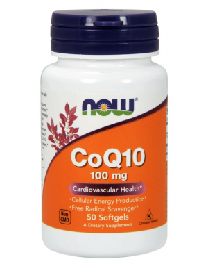 CoQ10 100mg 50 Softgels NOW Foods