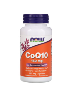 CoQ10, 150 mg, 100 Veg Capsules Now foods