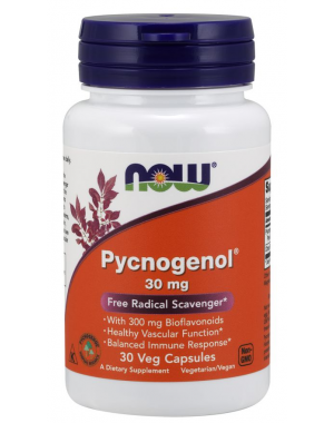 Pycnogenol 30 mg 30 Veg Capsules NOW Foods