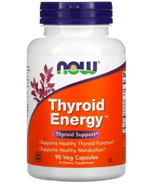 Thyroid Energy, 90 Veg Capsules Now foods
