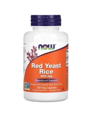 Red Yeast Rice 600 mg Veg Capsules 60 caps Now Foods