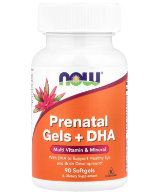 PRE-NATAL MULTI WITH DHA 90 SOFTGELS  Now foods