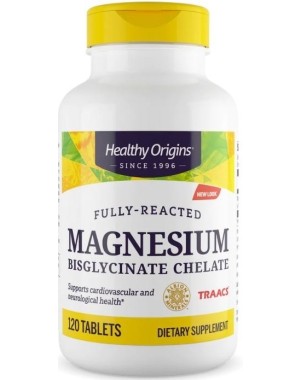 Magnesio Bisglycinate Chelate 120 tabs HEALTHY Origins