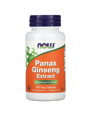 Panax ginseng, 500 mg, 100 Cápsulas Vegetais