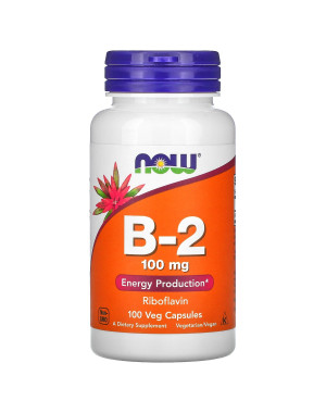 B-2, 100 mg, 100 Veg Capsules