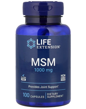 MSM, 100 Capsules (1,000 mg per Capsule) Life Extension