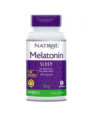 Melatonina 3mg TIME RELEASE 100 tablets NATROL