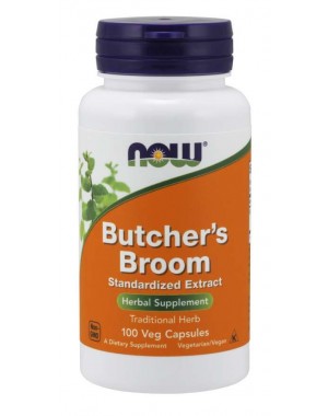 Butcher s Broom 100 Veg Capsules NOW Foods