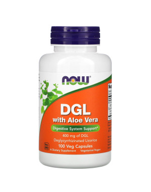 Now Foods, Dgl With Aloe Vera  100 Vcaps