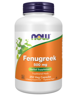 Fenugreek, 500 mg, 250 Veg Capsules Now foods