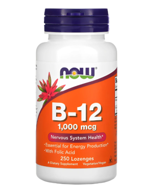 B12 1000mcg 250Loz Now foods