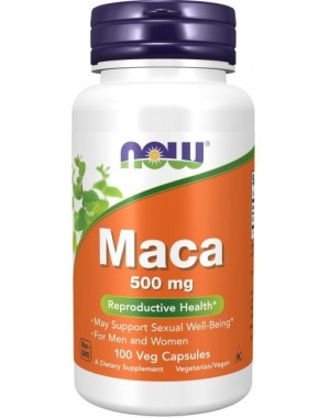 Maca 500mg 100 veg caps NOW Foods