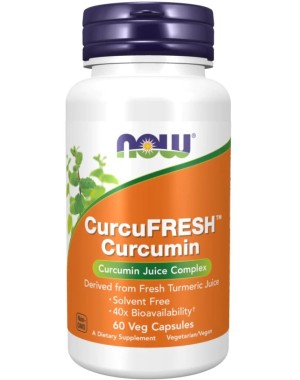 CurcuFRESH Curcumin 60 Veg Capsules NOW Foods