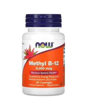 METHYL B-12 5000mcg 60 LOZ Now foods