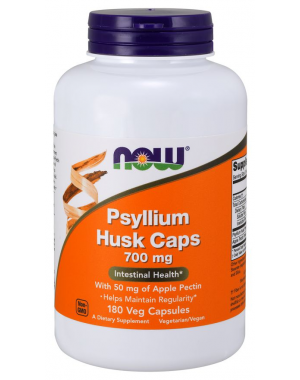 Psyllium Husk 700mg 180 Veg Caps NOW Foods