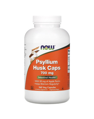 Psyllium Husk Caps, 700 mg , 360 Veg Capsules Now