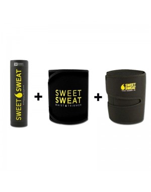 Sweet Sweat 184g + Cinta de Neoprene + Cinta de Neoprene para Coxa