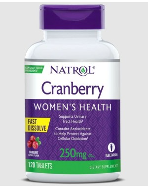 Cranberry saúde da mulher 250mg sublingual 120tablets NATROL