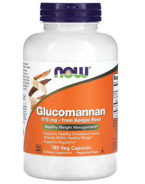 Glucomannan, 1,725 mg, 180 Veg Capsules (575 mg Per Capsule)