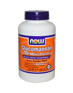 Glucomannan, Pure Powder, 8 oz (227 g) Now foods