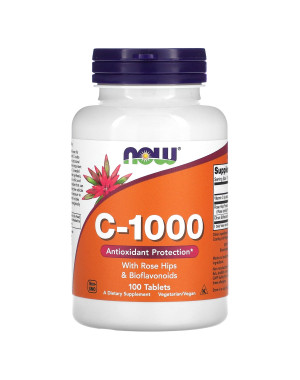 C-1000, with Rose Hips & Bioflavonoids, 100 Tablets