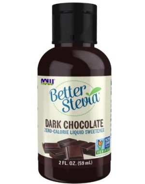 Better Stevia Liquid  Dark Chocolate 59 ml Now