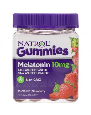 Melatonina Gummies 10 mg 90 Count Morango NATROL