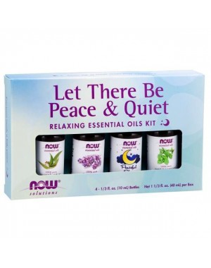 Kit de Óleos Essencias Let There Be Peace & Quiet Oil Kit 40 ml NOW Foods 