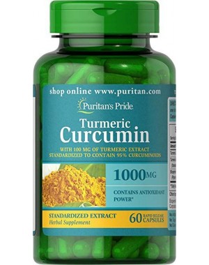 Turmeric Curcumin with Bioperine 1000 mg 60 capsules PURITANS Pride