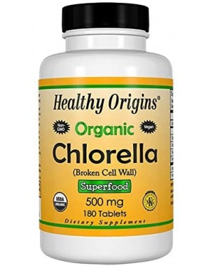 Chlorella Organica 500 mg 180 tabletes HEALTHY Origins