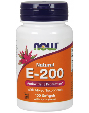 Vitamina E 200 IU 100 Softgels NOW Foods
