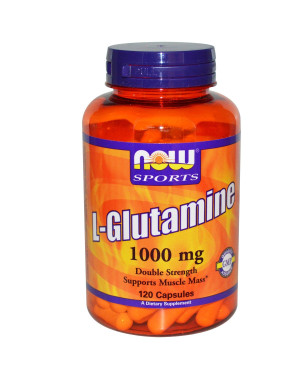 L-Glutamine, 1,000 mg, 120 Veg Capsules Now