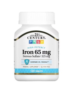 Iron, 65 mg, 120 Tablets
