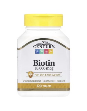 Biotin, 10,000 mcg, 120 Tablets