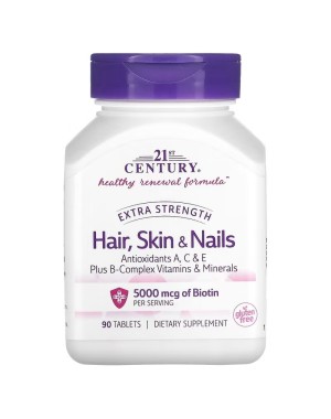 Extra Strength Hair, Skin & Nails, 90 Tablets