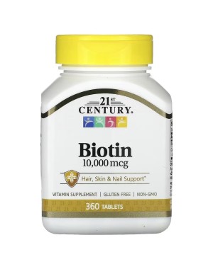 Biotin, 10,000 mcg, 360 Tablets