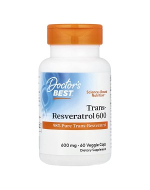 Trans-Resveratrol 600, 600 mg, 60 Veggie Caps Doctor's Best