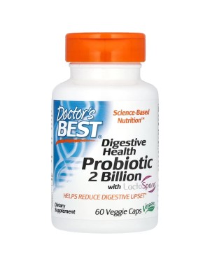 Digestive Health, Probiotic 2 Billion with LactoSpore, 133 mg , 60 Veggie Caps Doctor's Best