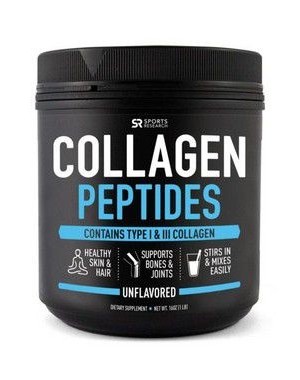 Collagen Peptides Hydrolyzed type I e III 454g SPORTS Research