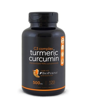 Turmeric Curcumin 500mg Sports Research - 120 caps  